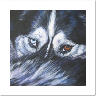 Siberian Husky Fine Art Painting Posters and Art